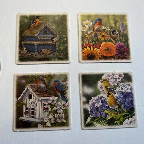 Vintage Coasters 1950's 2 Sets Aloha Hawaii and Birds Paper‎ and Wicker Sets - Picture 2 of 8